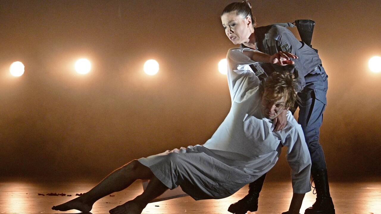 Szenen aus dem Stück „Vögel“ am Wiener Akademietheater.  Szenen aus dem Stück „Vögel“ am Wiener Akademietheater.