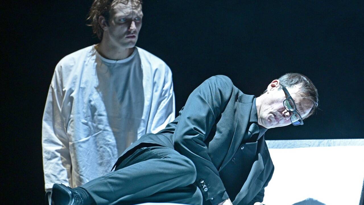 Szenen aus dem Stück „Vögel“ am Wiener Akademietheater.  Szenen aus dem Stück „Vögel“ am Wiener Akademietheater.