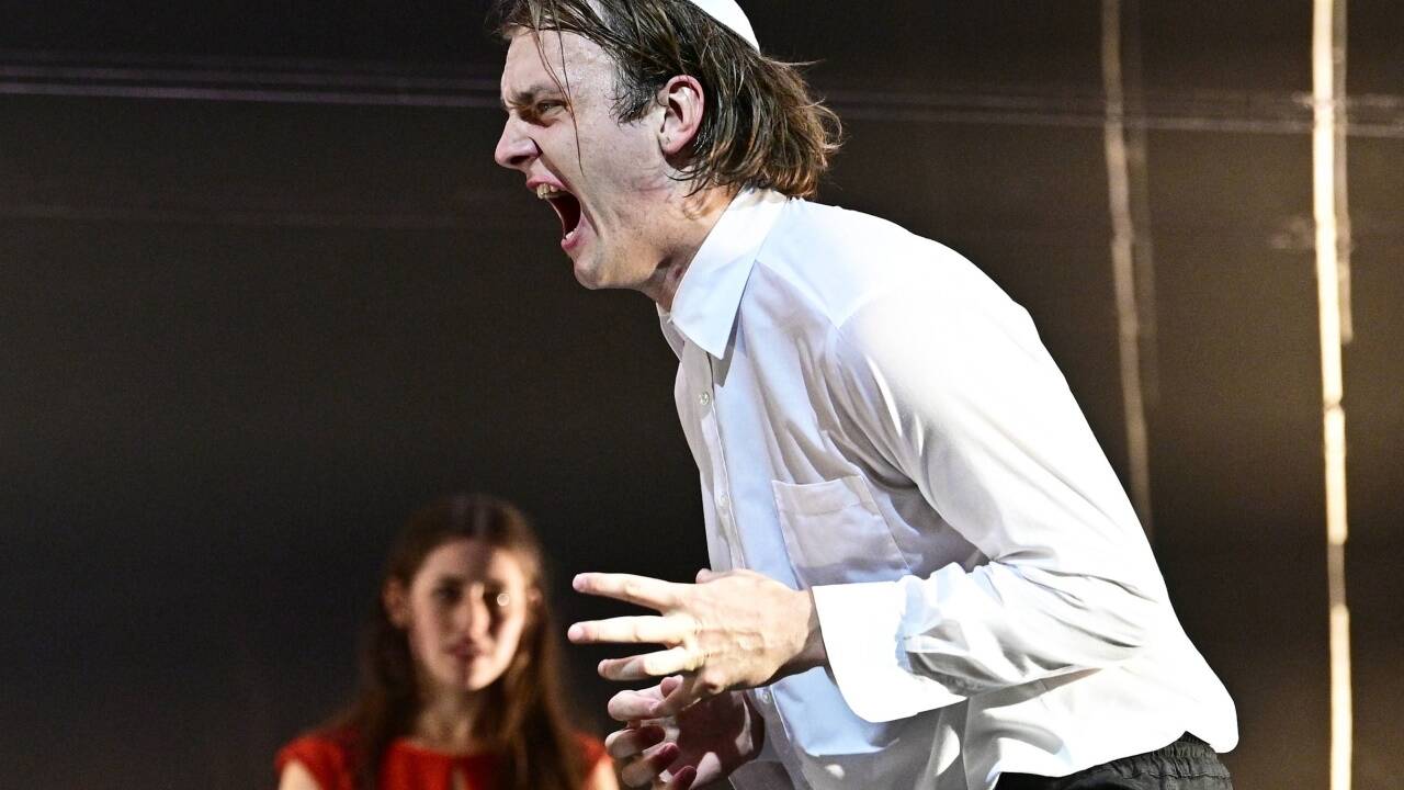 Szenen aus dem Stück „Vögel“ am Wiener Akademietheater.  Szenen aus dem Stück „Vögel“ am Wiener Akademietheater.