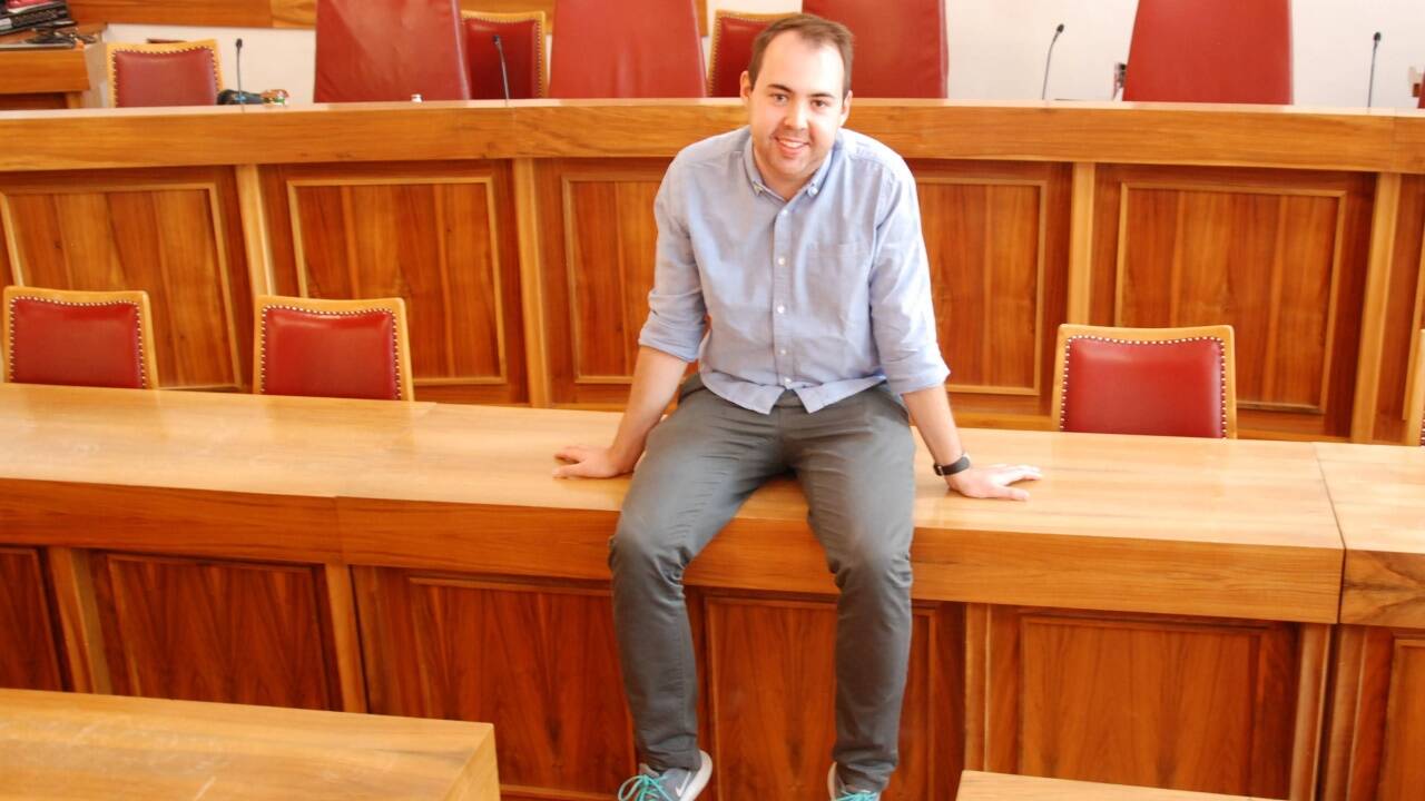 Philip Gsöllpointner – entspannt bei seinem ersten Interview.     Bild: SW/Vips 