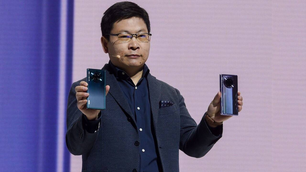 Richard Yu präsentierte in München das neue Mate 30 Pro. 