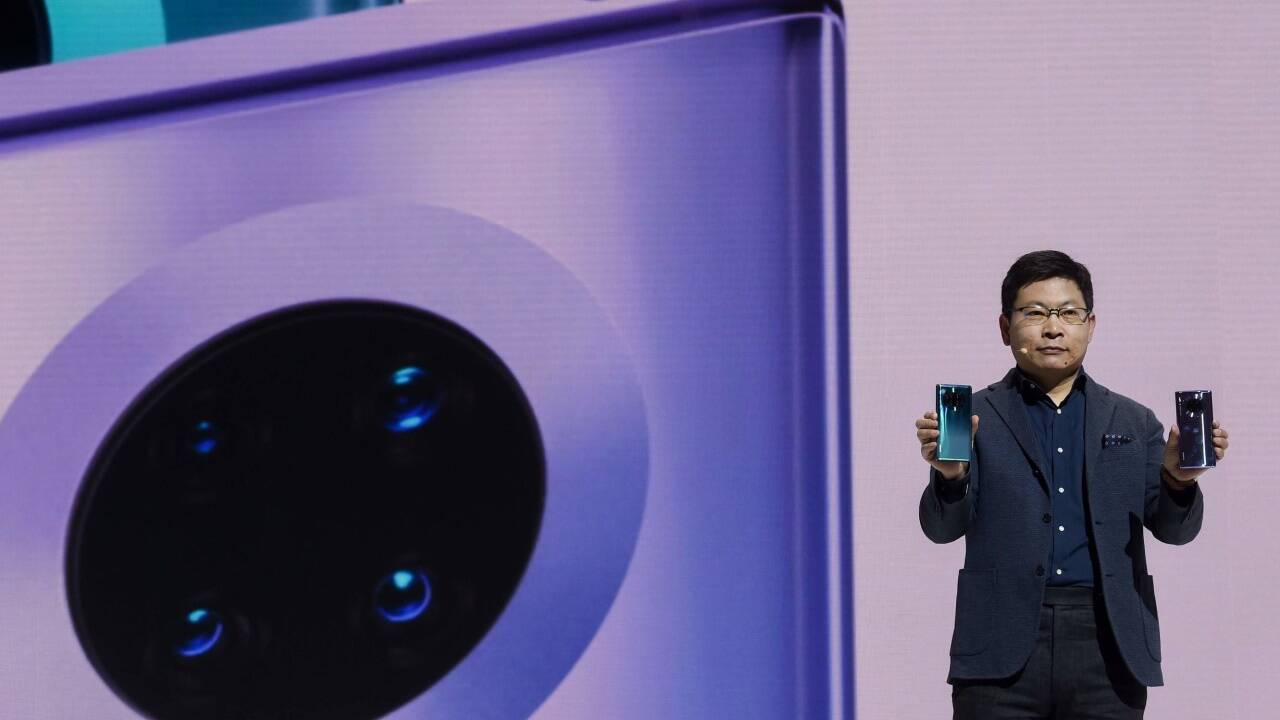 Richard Yu präsentierte in München das neue Mate 30 Pro. 