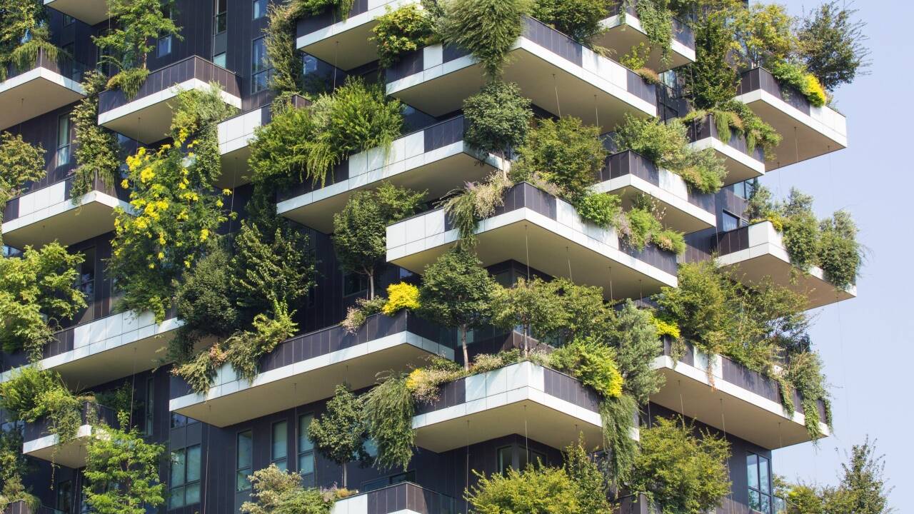 Vorbild: Der „Bosco Verticale“ in Mailand.   Vorbild: Der „Bosco Verticale“ in Mailand.