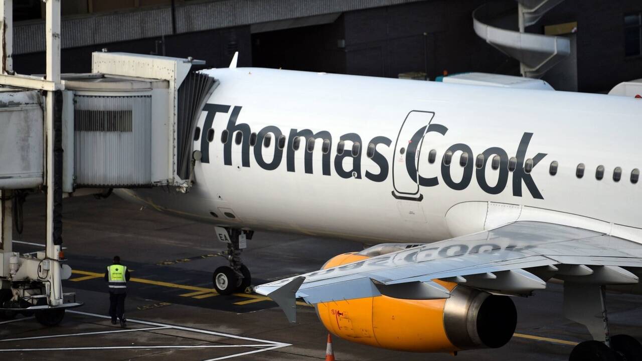 Der Reisekonzern Thomas Cook ist pleite: Auch in Manchester stehen die Flieger still.  