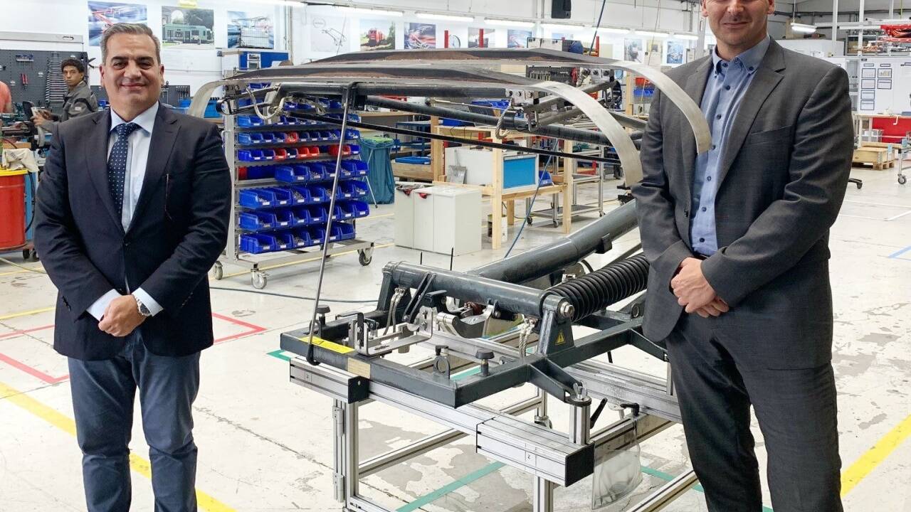 Paulo Santos und Martin Ganzel, Geschäftsführung der Schunk Bahn- und Industrietechnik. <br>  Paulo Santos und Martin Ganzel, Geschäftsführung der Schunk Bahn- und Industrietechnik. <br>