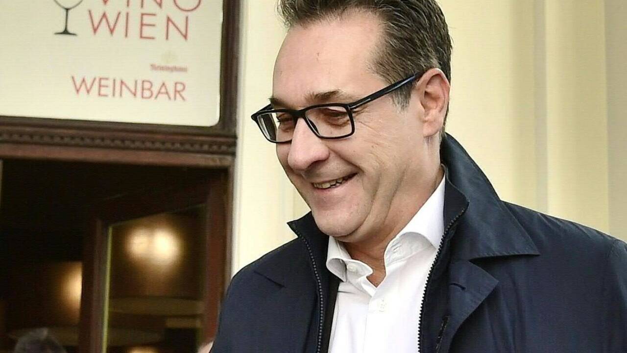 Heinz-Christian Strache kurz vor seiner „persönlichen Erklärung“ am Dienstagvormittag.  
