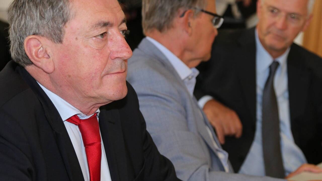 Heinz Schaden, Othmar Raus und Eduard Paulus vor der Verhandlung am Dienstag. 