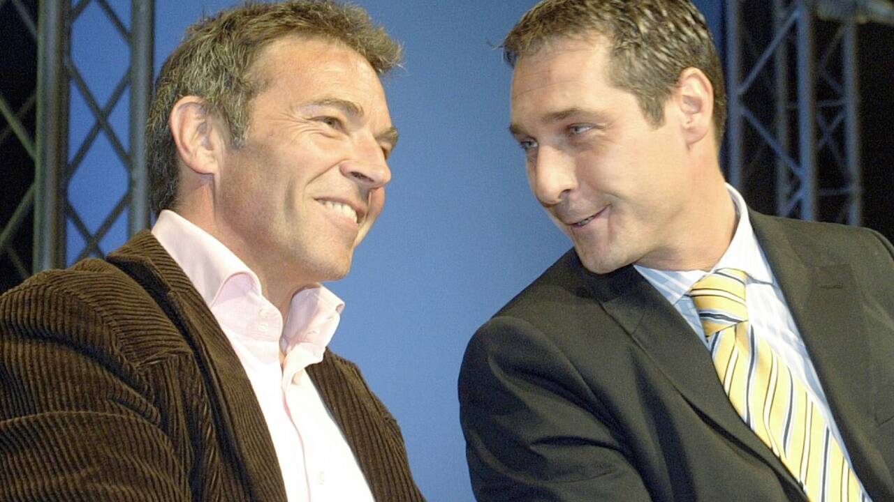 Mit Jörg Haider, der ihm gleichzeitig Vorbild und Gegner war. 