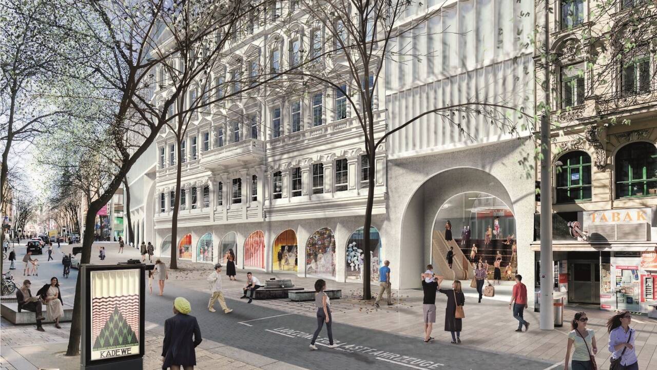 Die Außenfassade auf der Mariahilfer Straße  