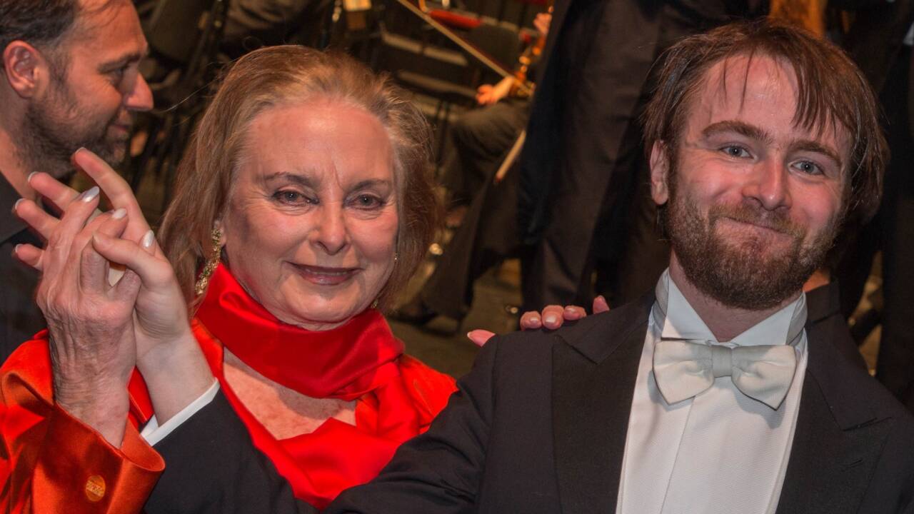 Eliette von Karajan mit Daniil Trifonov. 