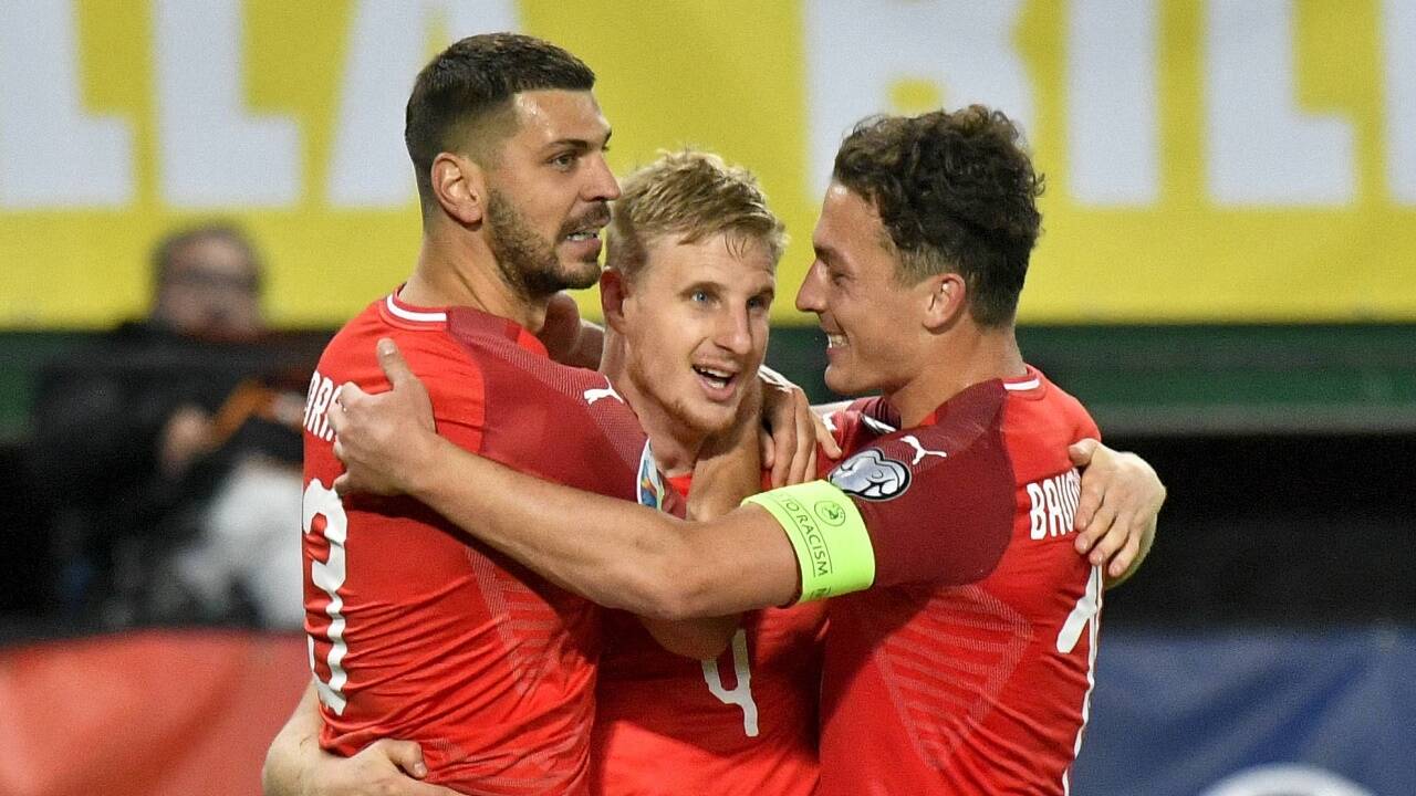 Jubel bei Österreichs Team.  
