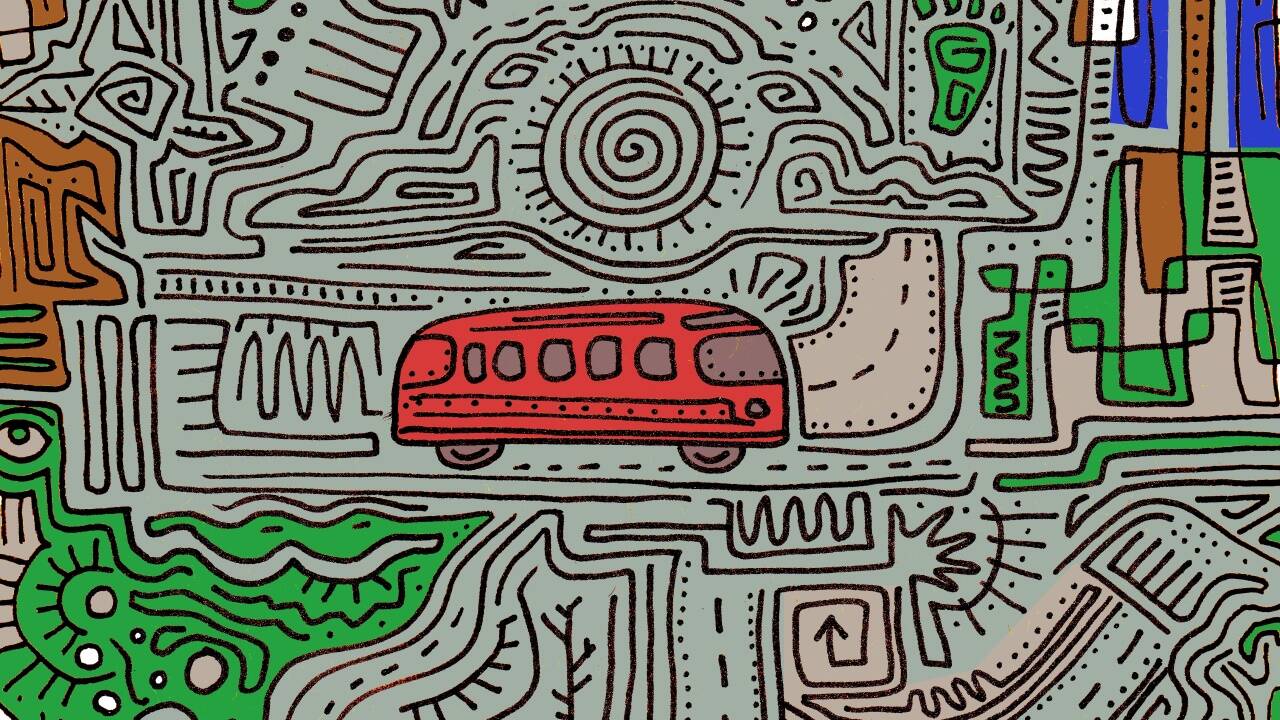 Verloren im Irrgarten des öffentlichen Verkehrs.  
