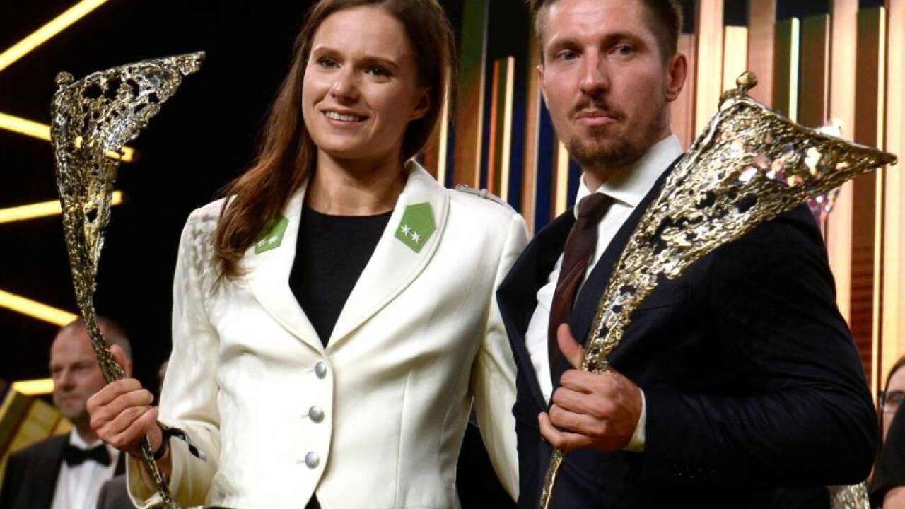 Vanessa Herzog und Marcel Hirscher mit ihrem NIKI 