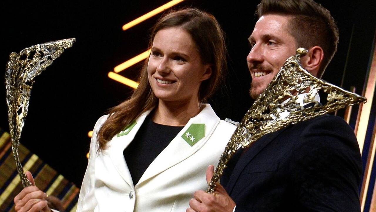 Vanessa Herzog und Marcel Hirscher mit ihrem NIKI 