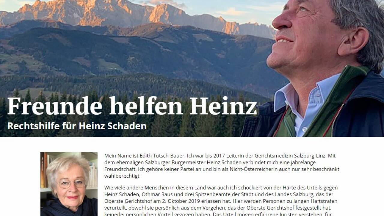 Ein Screenshot der Website, die Montagabend online ging. Ein Screenshot der Website, die Montagabend online ging.