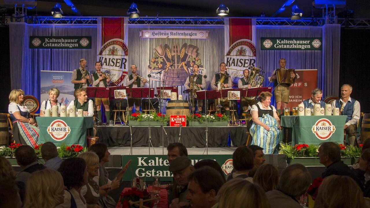 Beste Stimmung beim 26. Kaltenhausner Gstanzlsingen. 