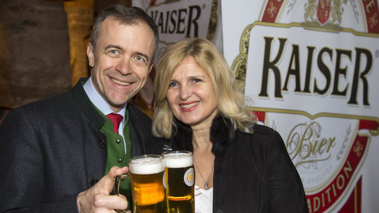 Claus Spruzina mit Gattin Gabriela. 