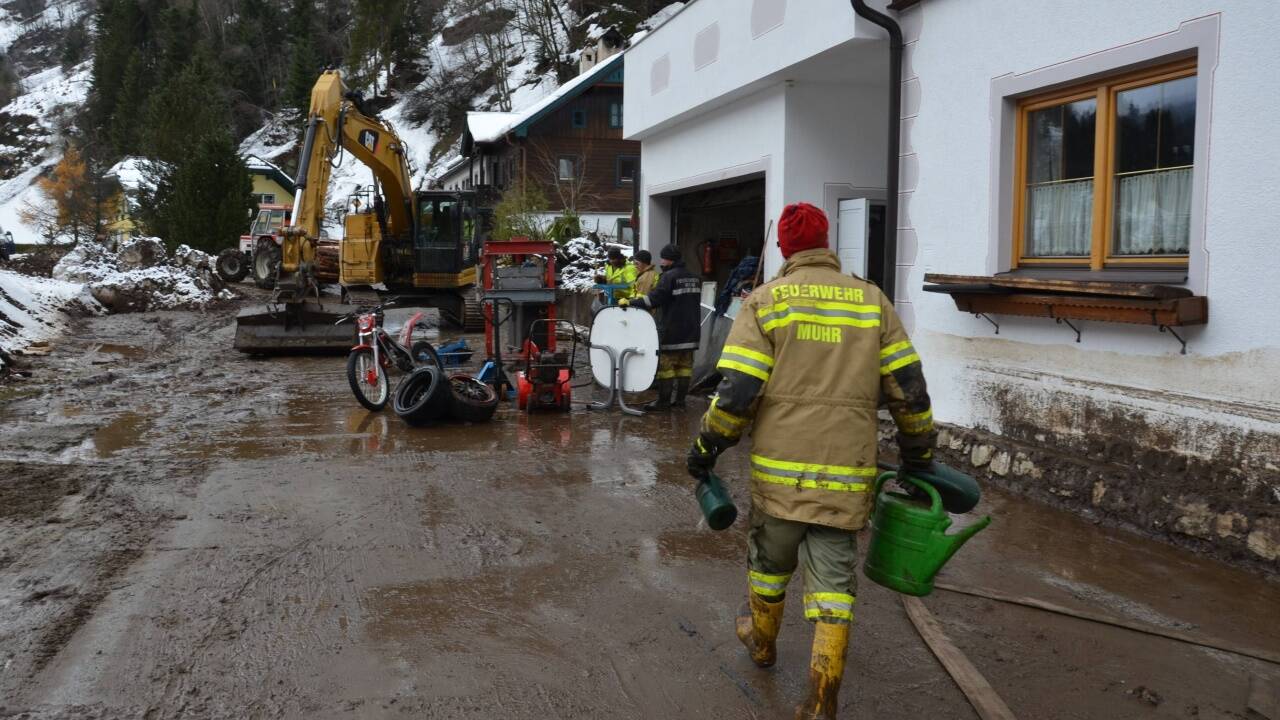 Feuerwehreinsatz in Muhr. 