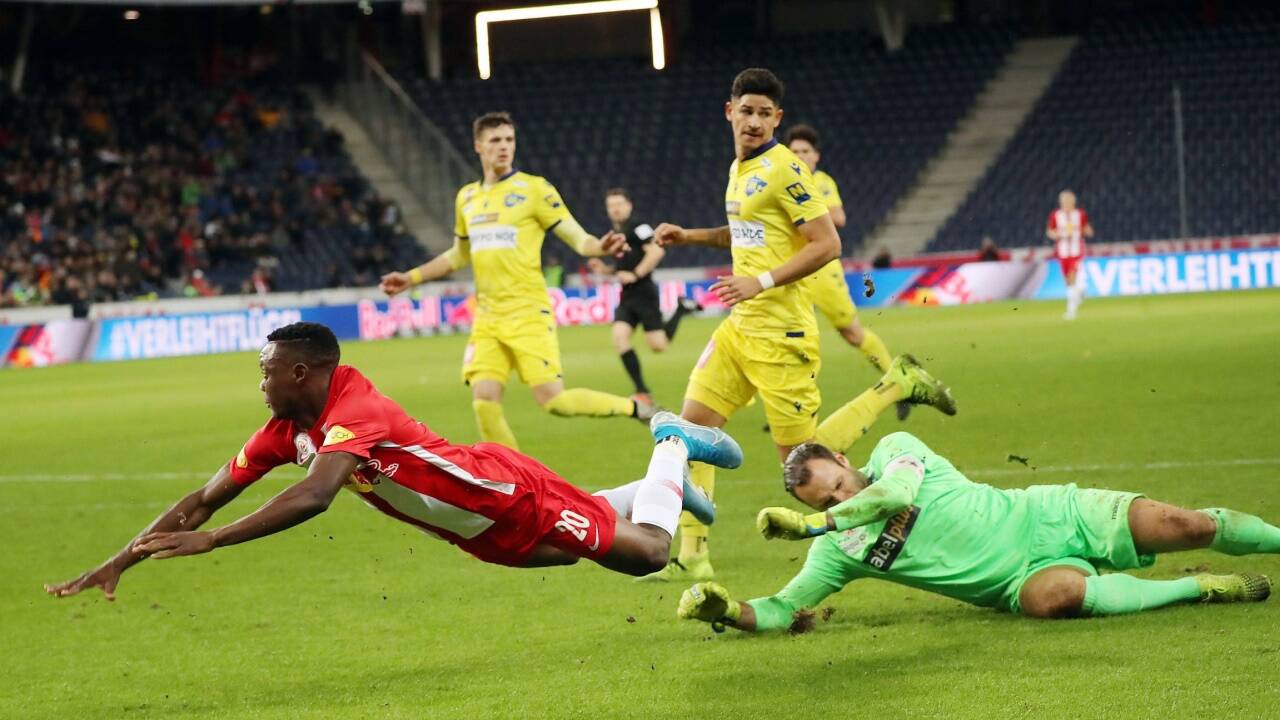 Patson Daka gestoppt.  