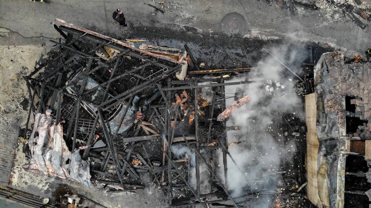 In Hallstatt (Oberösterreich) ist in der Nacht zum Samstag, 30. November 2019 ein Großbrand ausgebrochen. In Hallstatt (Oberösterreich) ist in der Nacht zum Samstag, 30. November 2019 ein Großbrand ausgebrochen.
