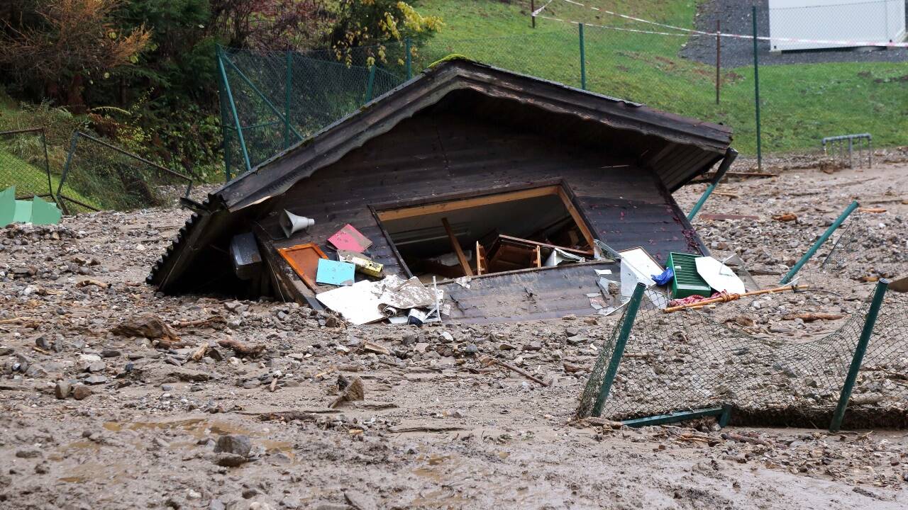 Die Muren richteten große Schäden an. Die Muren richteten große Schäden an.