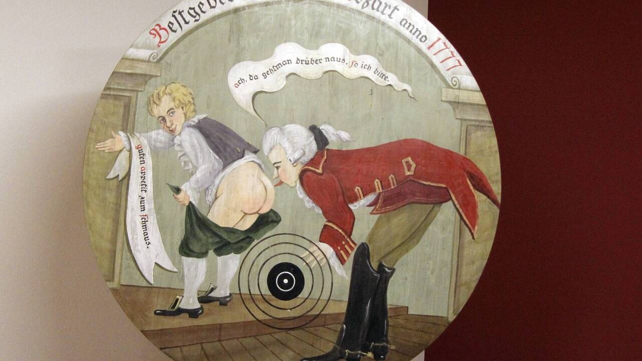 Derbe Sprüche: Die von Wolfgang Amadeus Mozart in Auftrag gegebene Bölzlscheibe. 