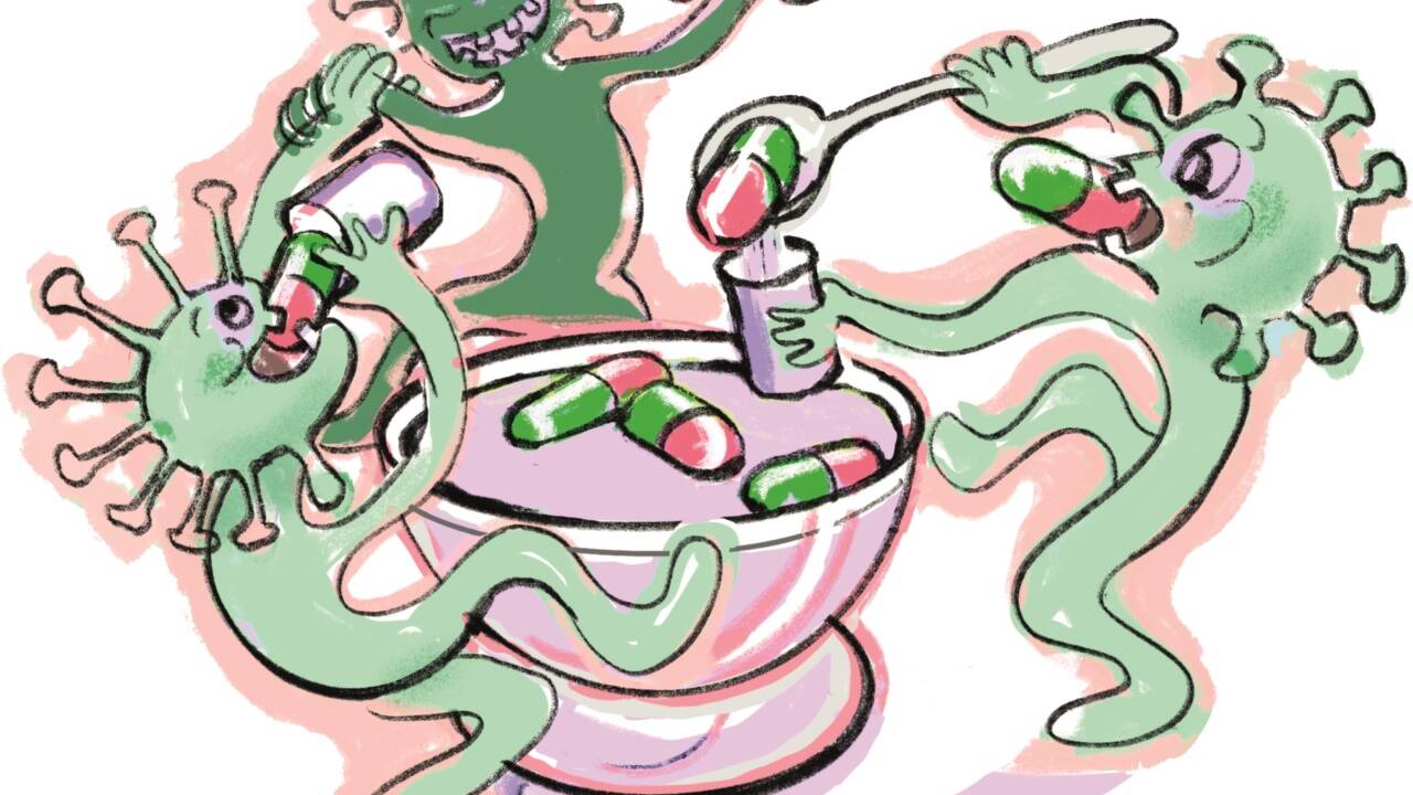 Antibiotika bekämpfen Bakterien und keine Viren. Trotzdem werden sie bei einer viralen Grippeerkrankung häufig verordnet.  Antibiotika bekämpfen Bakterien und keine Viren. Trotzdem werden sie bei einer viralen Grippeerkrankung häufig verordnet.