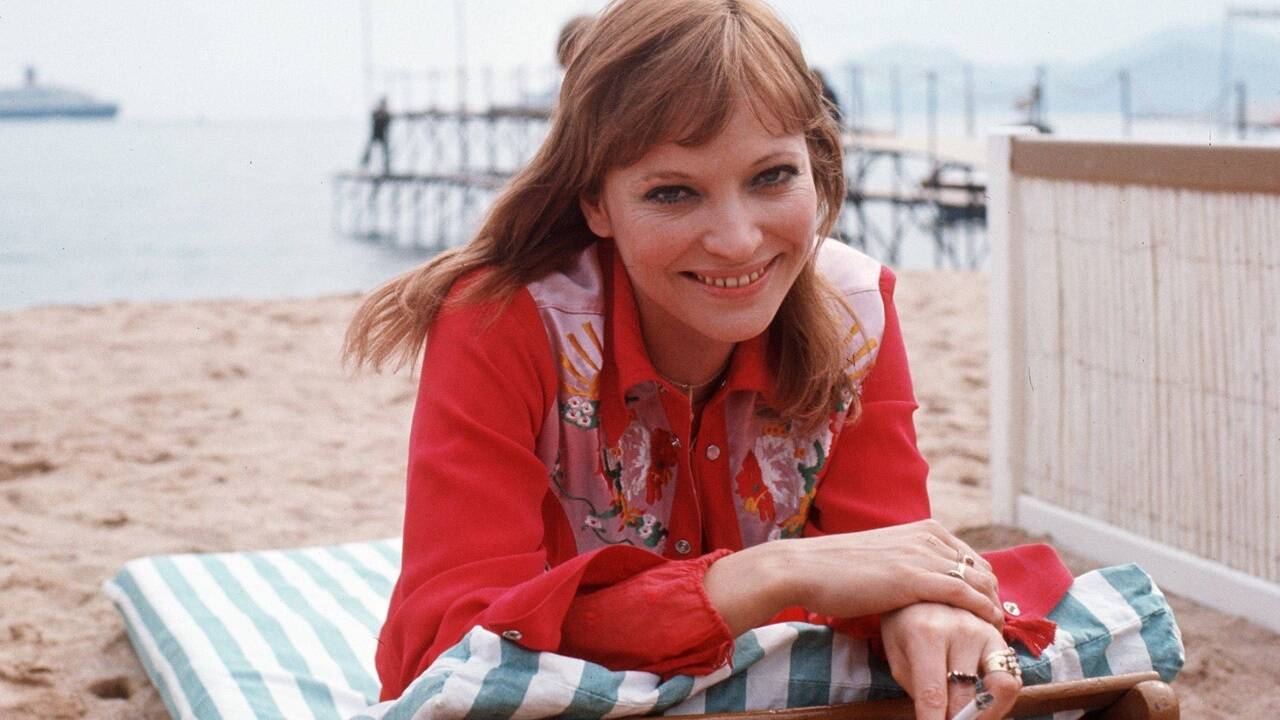 Anna Karina beim 62. Filmfestival in Cannes im Jahr 1973.  