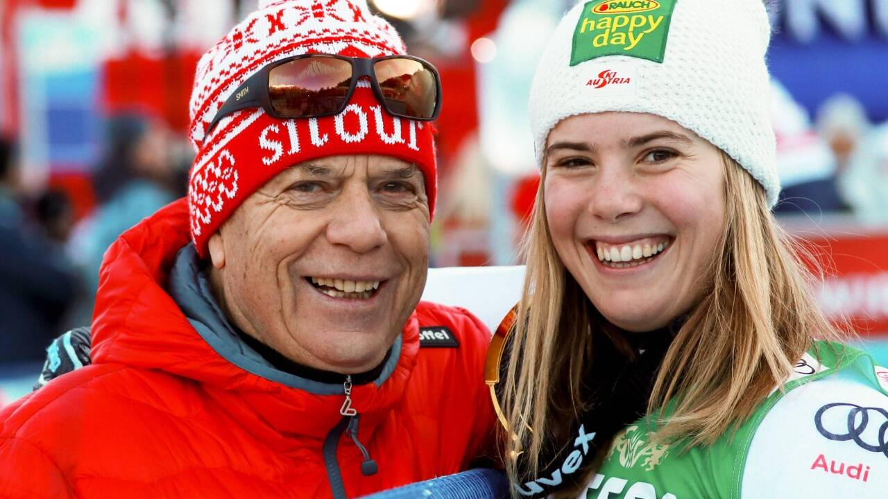 Der Streit um einen Ausrüstervertrag ist Schnee von gestern: ÖSV-Boss Peter Schröcksnadel und Katharina Liensberger. Der Streit um einen Ausrüstervertrag ist Schnee von gestern: ÖSV-Boss Peter Schröcksnadel und Katharina Liensberger.