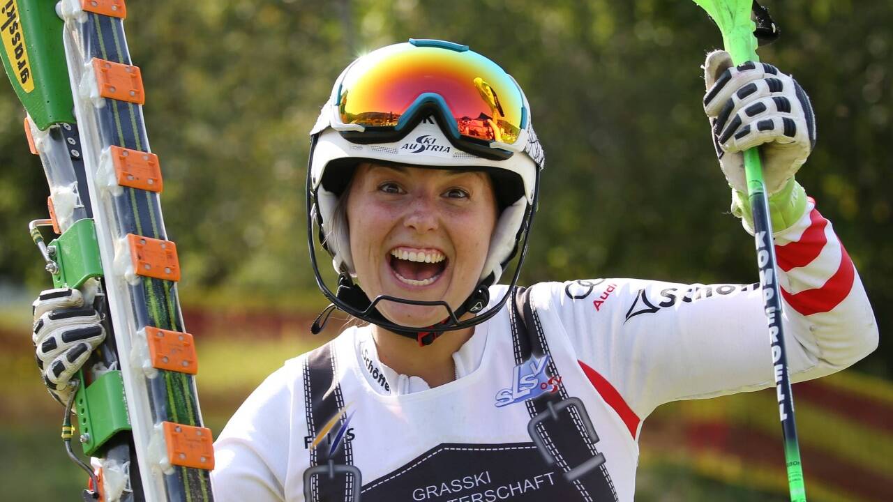 Im Grasski die Nummer eins: Jacqueline Gerlach- 