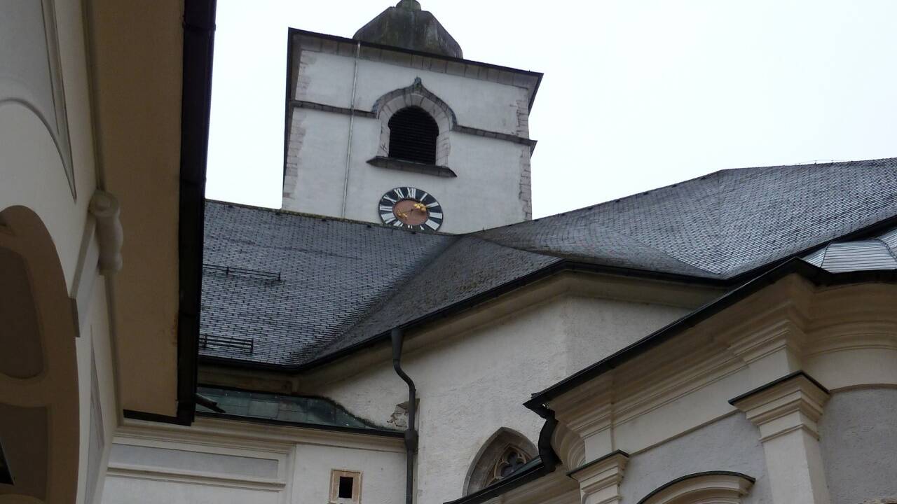Die Wallfahrtskirche St. Wolfgang.  