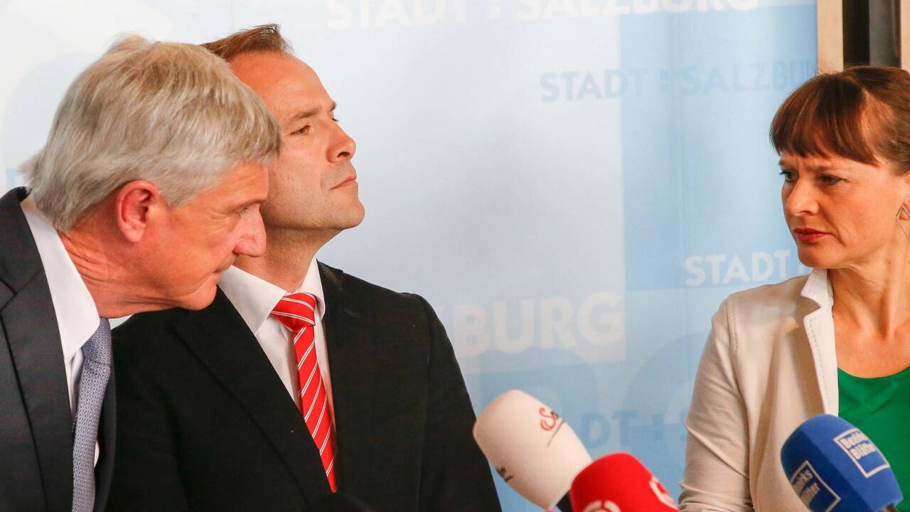 Im Verkehr haben sie ganz unterschiedliche Blickwinkel: Bürgermeister Harald Preuner, Vizebgm. Bernhard Auinger, Stadträtin Martina Berthold.  