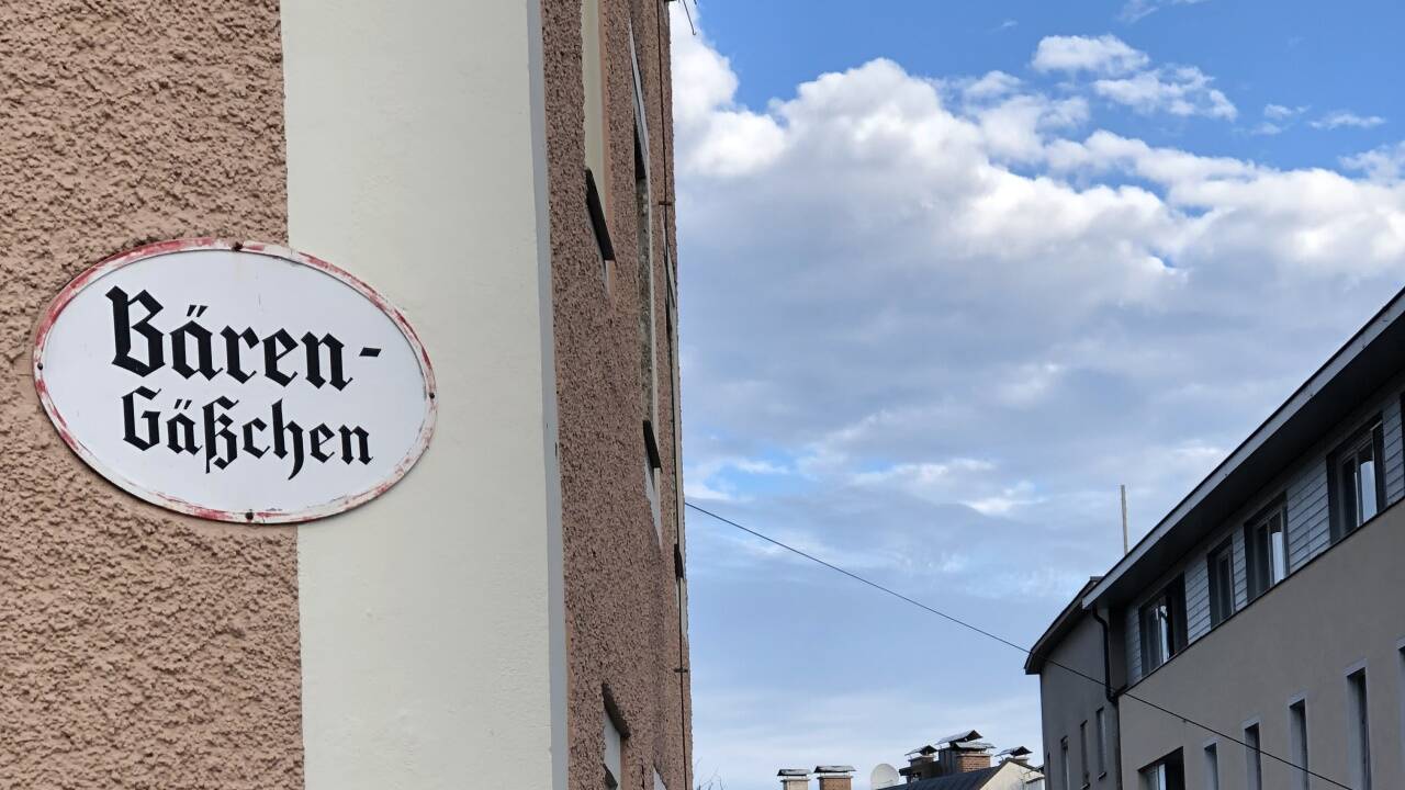 Beim Bärenwirt zweigt das Bärengässchen ab.  