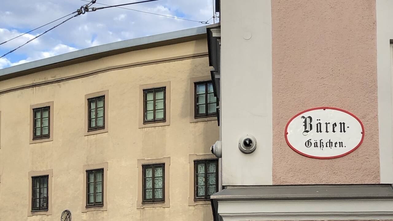 Das Bärengässchen bei seiner (Wieder-)Einmündung in die Müllner Hauptstraße.  