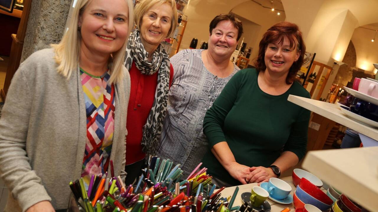 Sie sind seit Jahrzehnten treue Mitarbeiterinnen: Christa Fenninger, Inge Schwarzenbacher, Rosmarie Kittl und Annemarie Thalhammer. 