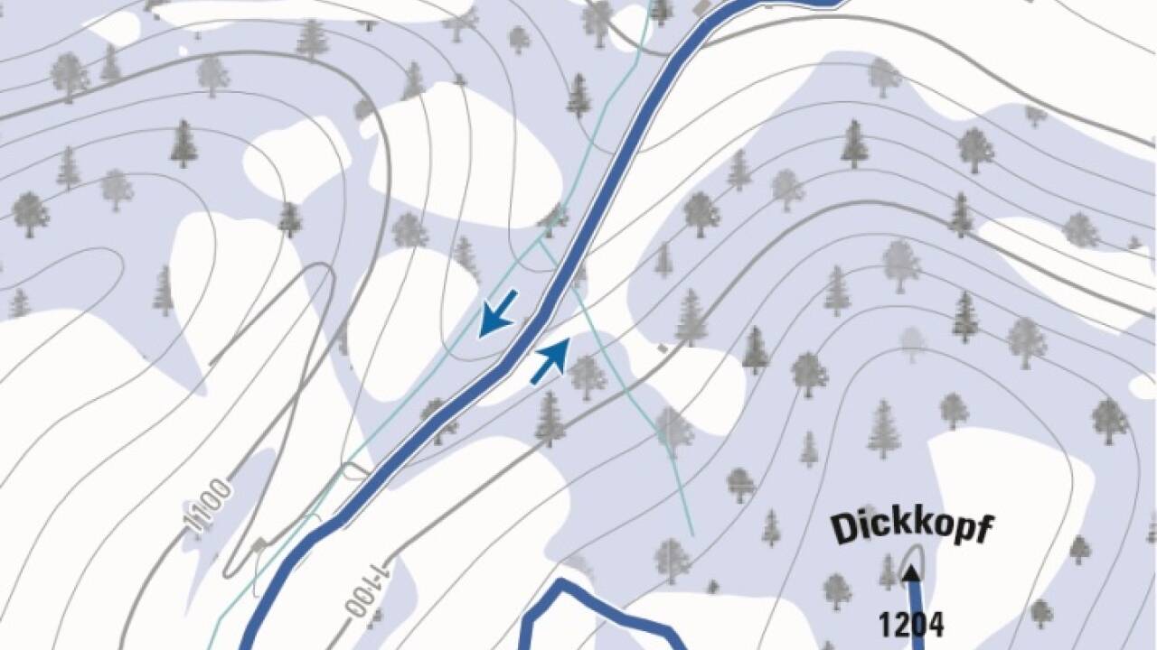 Wanderkarte. Wanderkarte.