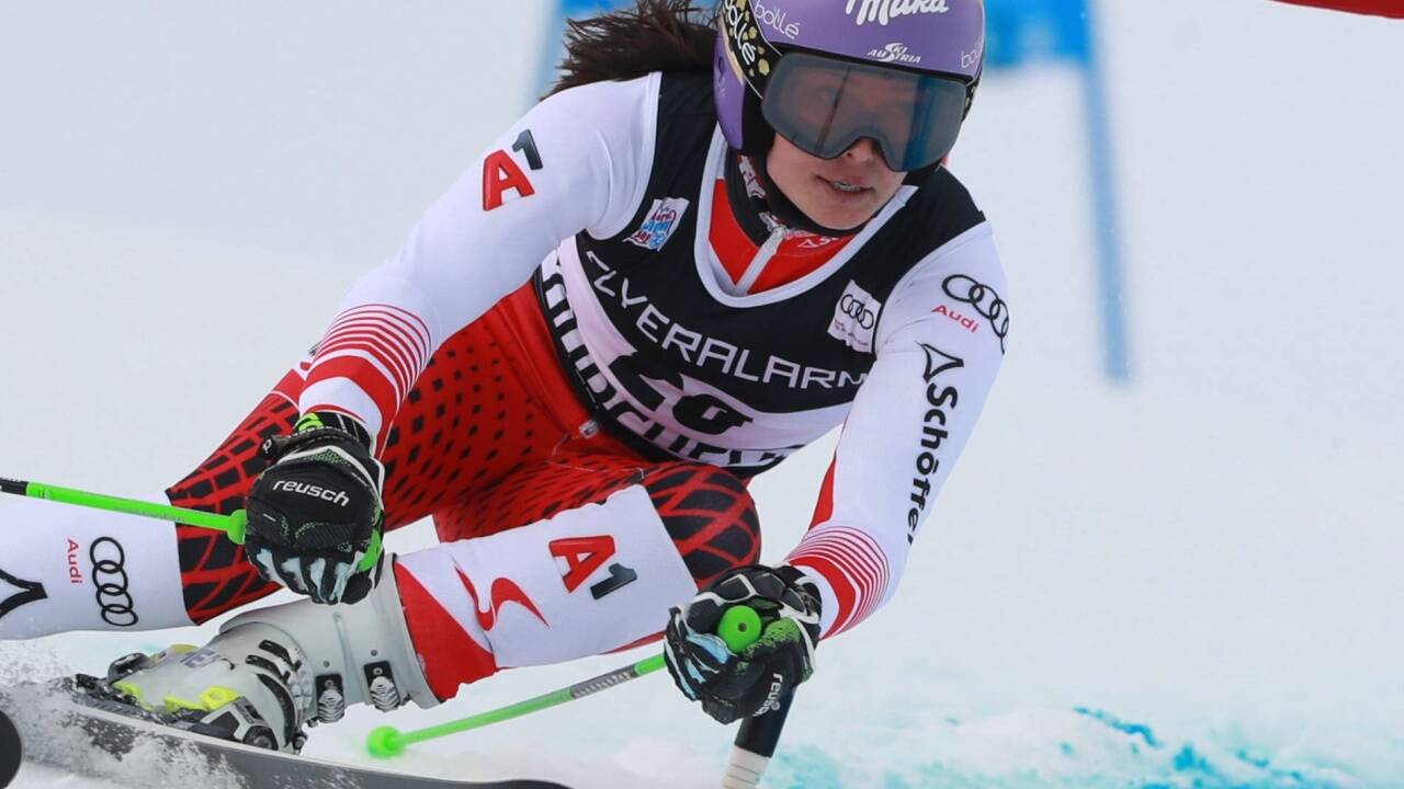 Anna Veith kämpft noch um den Anschluss an die Spitze.  Anna Veith kämpft noch um den Anschluss an die Spitze.