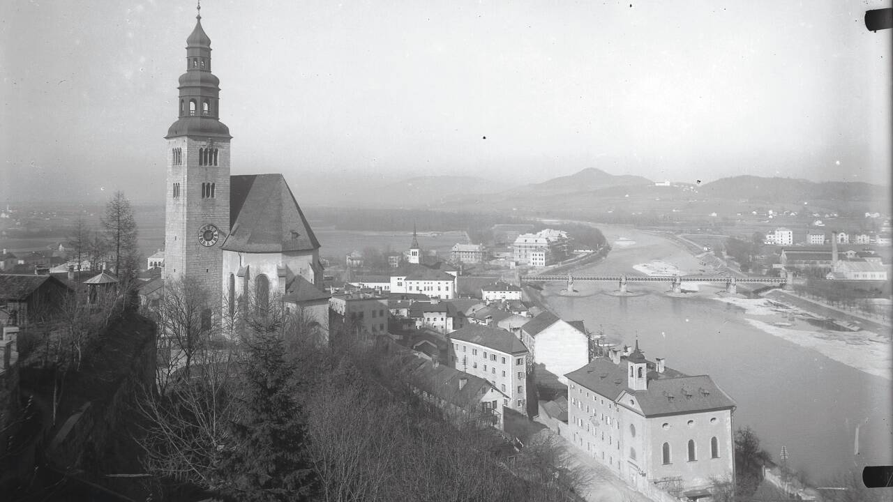 Das „Sundersiechen“- oder Leprosenhaus unterhalb der Müllner Kirche um 1899.  