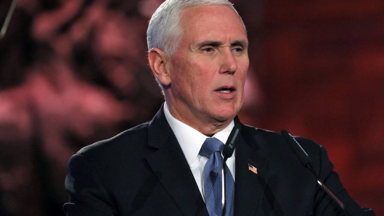 Der US-Vizepräsdient Mike Pence hielt eine Rede in Yad Vashem. 