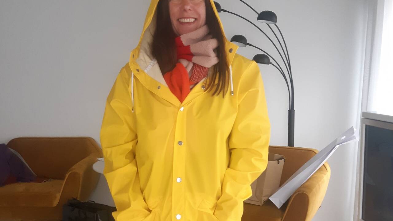 Ihre Korrespondentin machte sich in Antwerpen wetterfest.  