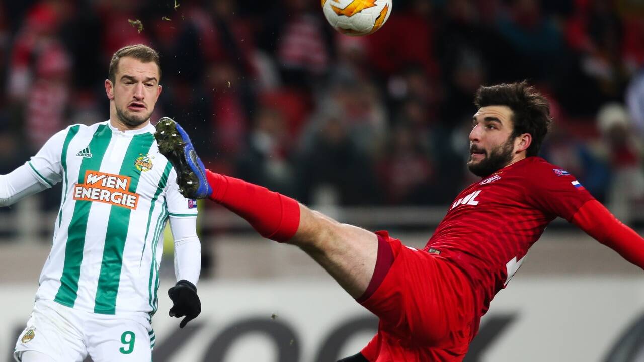 Red Bull statt Lukoil? Bei Spartak Moskau (Bild: Kapitän Georgi Dzhikiya) hofft man auf einen Einstieg des Getränkekonzerns. 