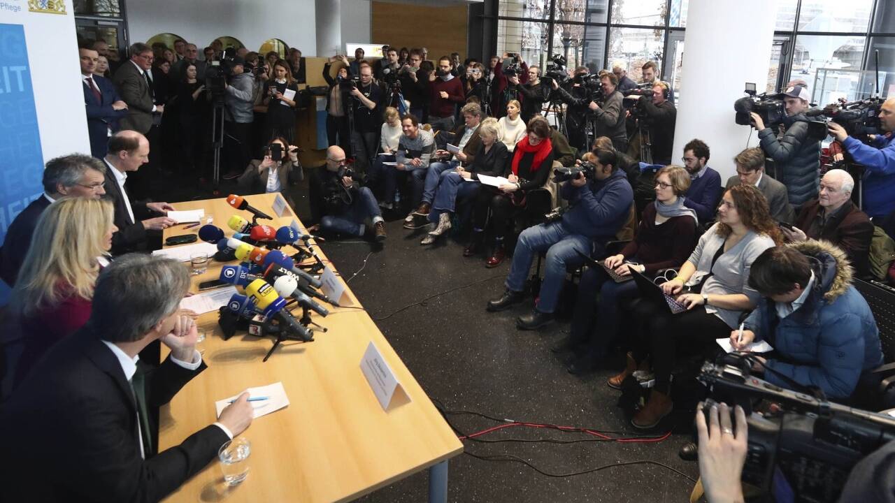 Gut besucht: Pressekonferenz in München zum Corona-Fall in Bayern am Dienstag, 29. Jänner. Gut besucht: Pressekonferenz in München zum Corona-Fall in Bayern am Dienstag, 29. Jänner.