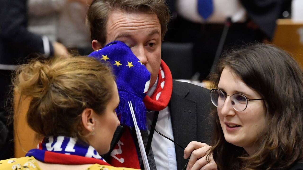 Der Abschied von der EU fiel vielen sichtlich schwer.  