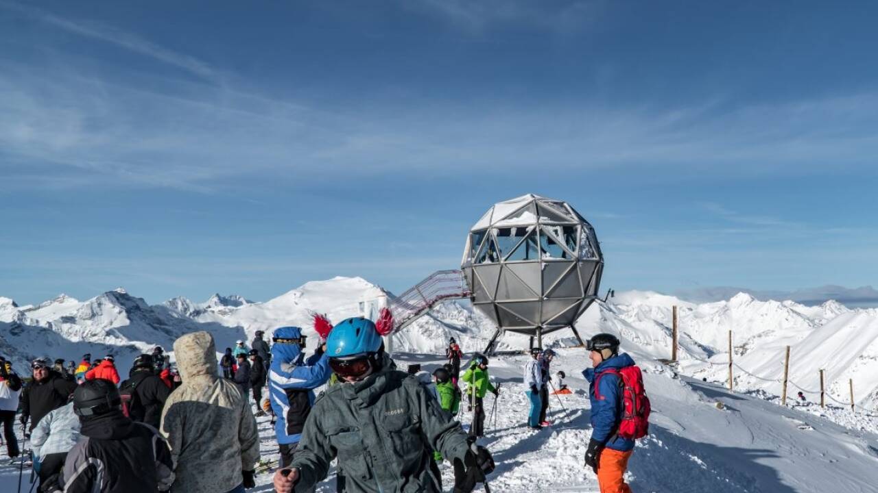 Gerhard Garstenauers Gipfelkugel in Sportgastein.  