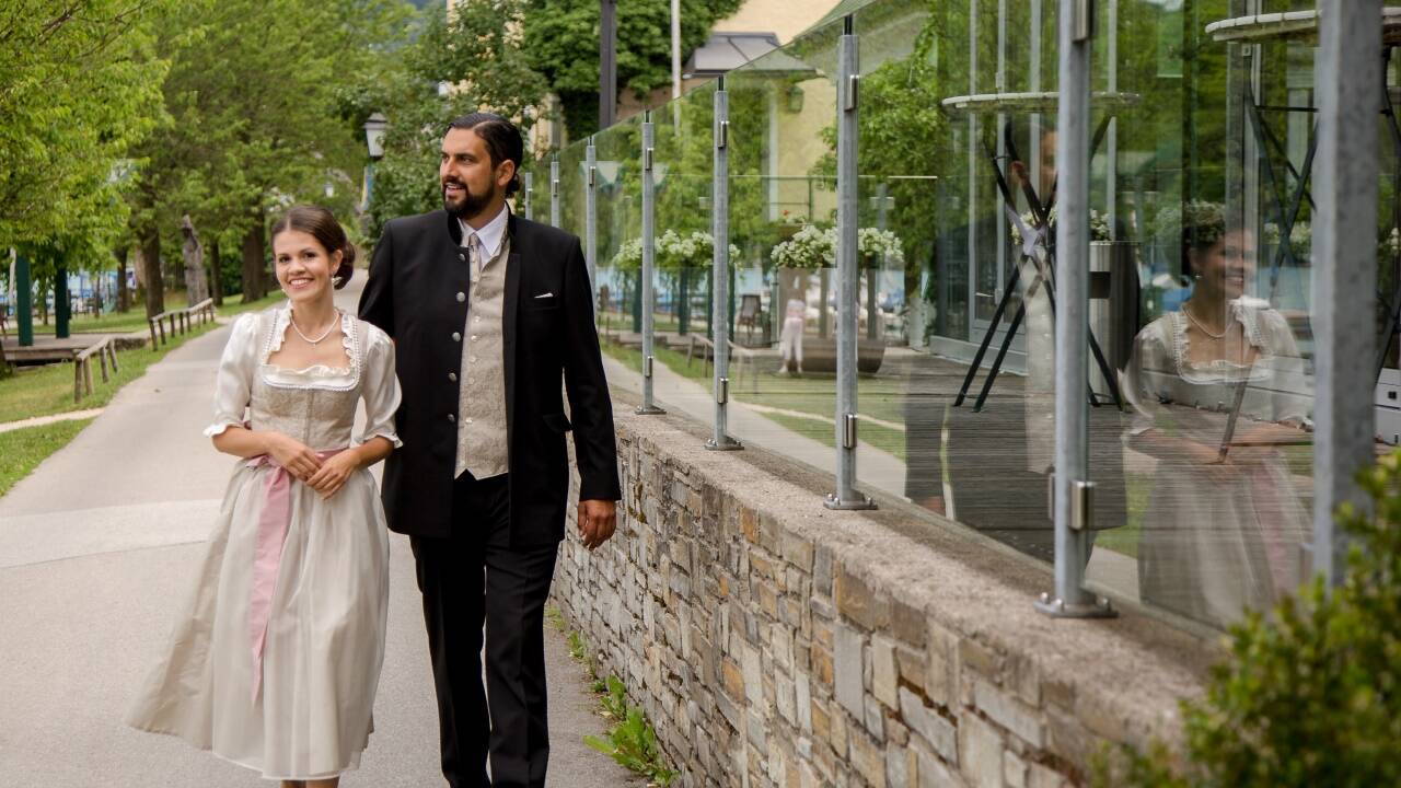 Elena und Immanuel Fiausch haben 2016 in Mattsee geheiratet.  