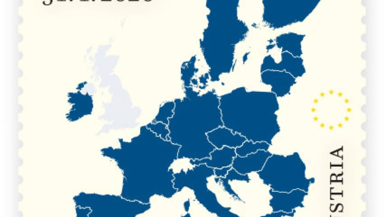 England ist auf der Sonderbriefmarke quasi 'terra incognita' 