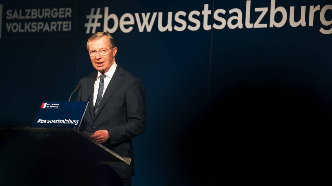Landeshauptmann Wilfried Haslauer bei seiner Grundsatzrede am Freitag – nachdenklich und mit überraschenden Ankündigungen.  