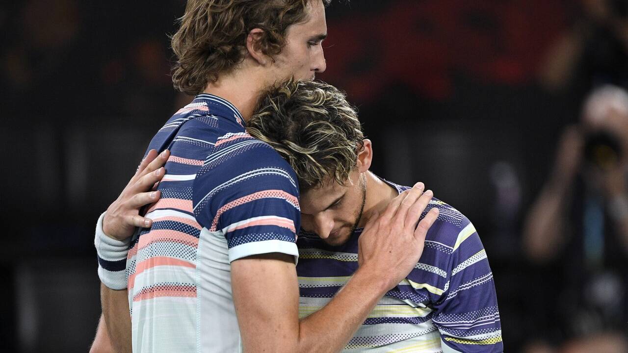 Starke Leistung: Dominic Thiem schlägt Alexander Zverev und steht im Finale der Australian Open. 
