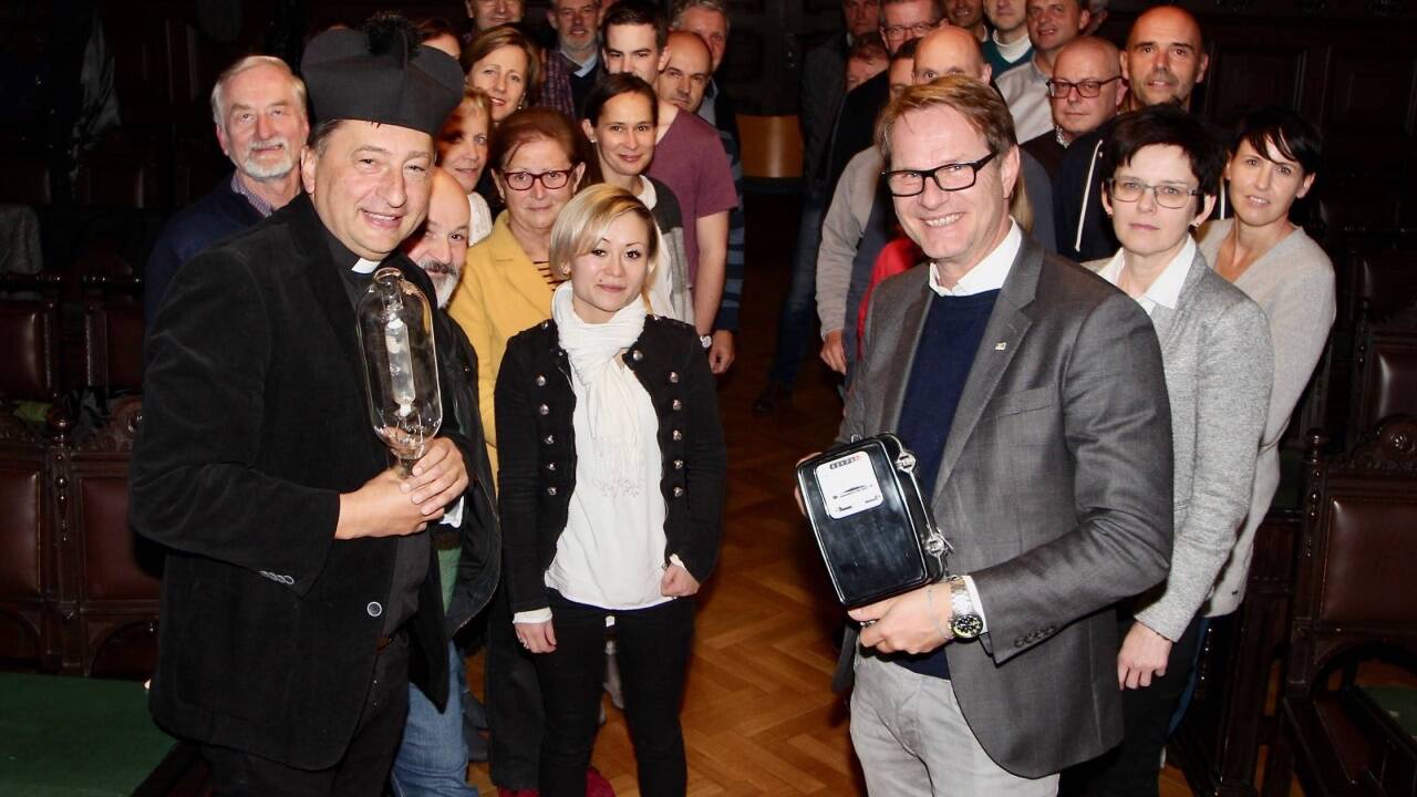 Die Teams von Pfarre und Gemeinde nahmen den Wettbewerb zum Energiesparen sportlich, aber auch mit Humor. 