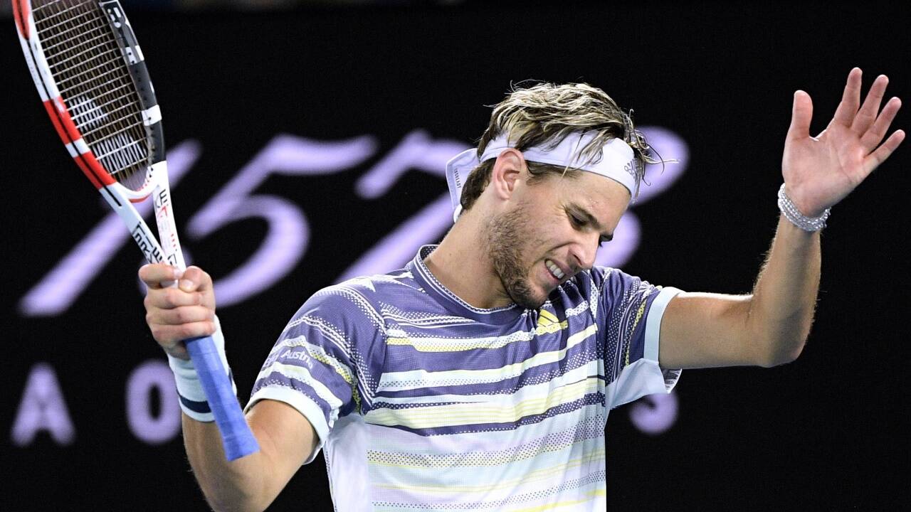 Dominic Thiem verlor gegen Novak Djokovic. 